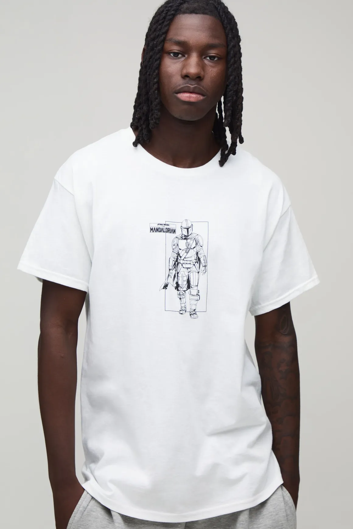 T-shirt Oversize À Imprimé Licence Mandalorian