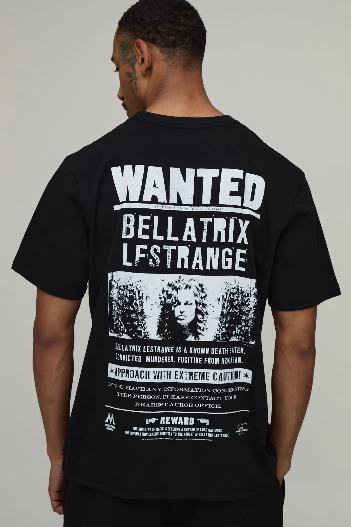 T-shirt Oversize Imprimé Licence Harry Potter Wanted
