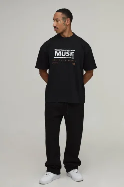 T-shirt Oversize Imprimé Licence Muse Symmetry
