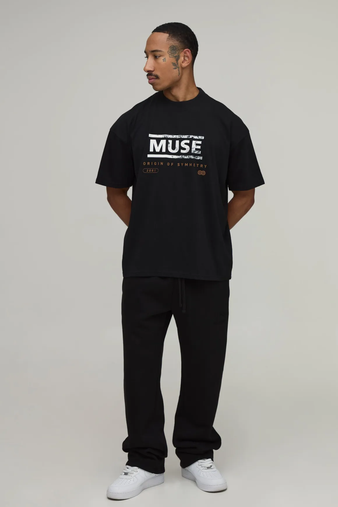 T-shirt Oversize Imprimé Licence Muse Symmetry