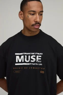 T-shirt Oversize Imprimé Licence Muse Symmetry