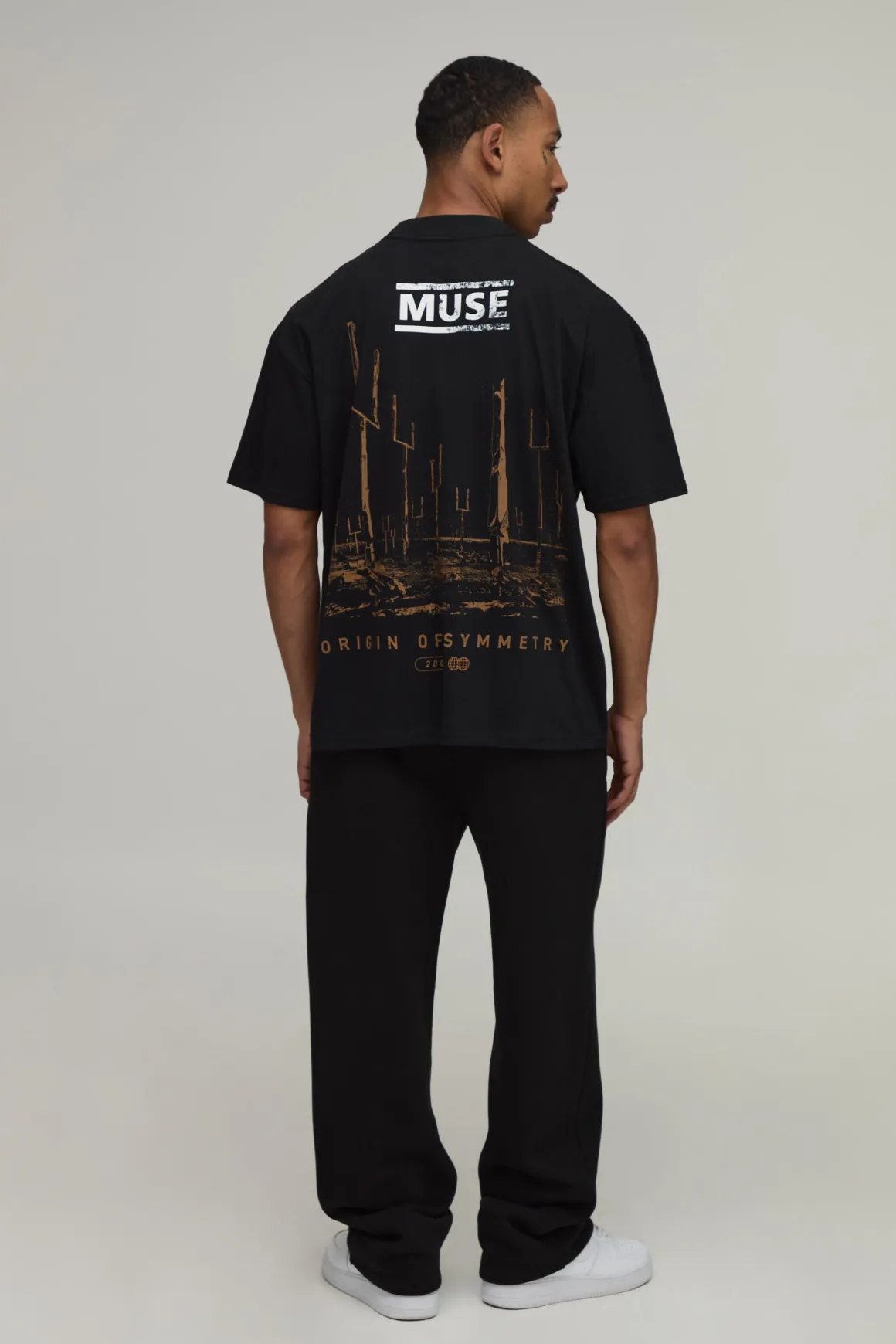 T-shirt Oversize Imprimé Licence Muse Symmetry