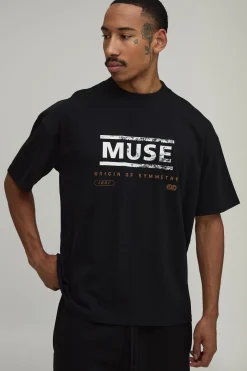 T-shirt Oversize Imprimé Licence Muse Symmetry
