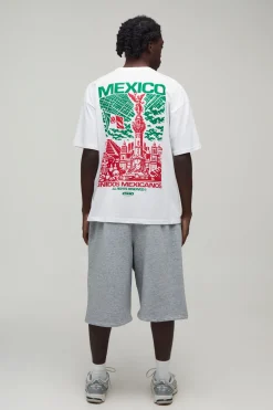T-shirt Oversize Imprimé Monuments Du Mexique