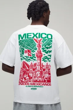 T-shirt Oversize Imprimé Monuments Du Mexique