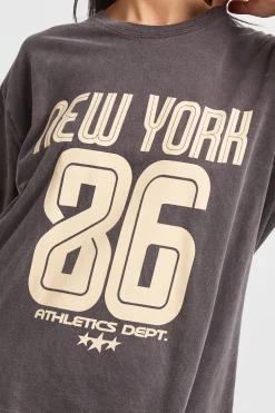T-shirt Oversize Imprimé New York 86