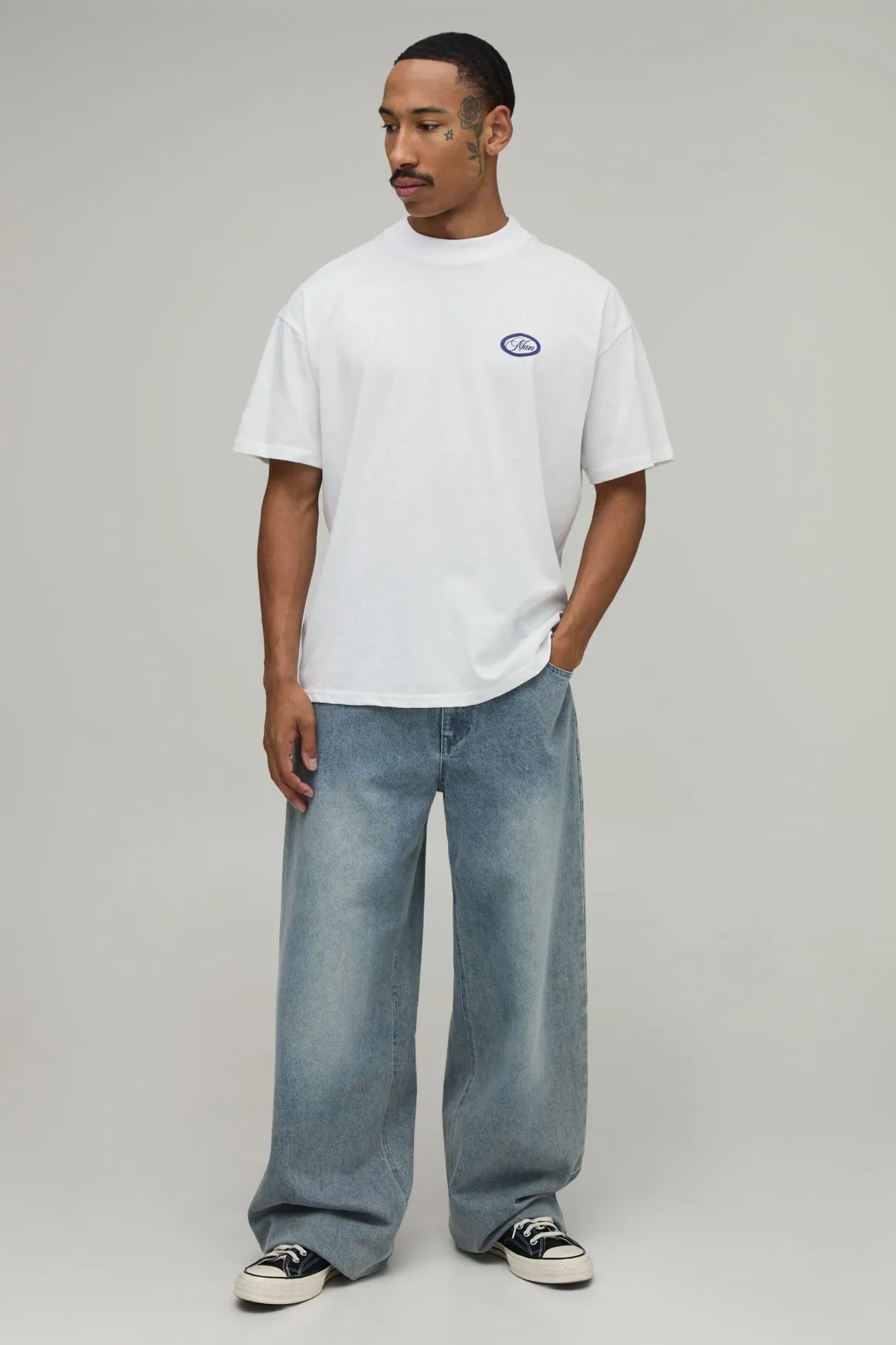 T-shirt Oversize À Imprimé Ovale French Riviera