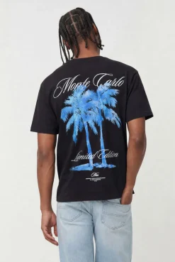 T-shirt Oversize À Imprimé Palmier Monte Carlo