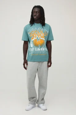 T-shirt Oversize Imprimé Plaque D'immatriculation Wu-tang Ny
