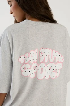T-shirt Oversize Imprimé Pois Bulles Dsgn Studio