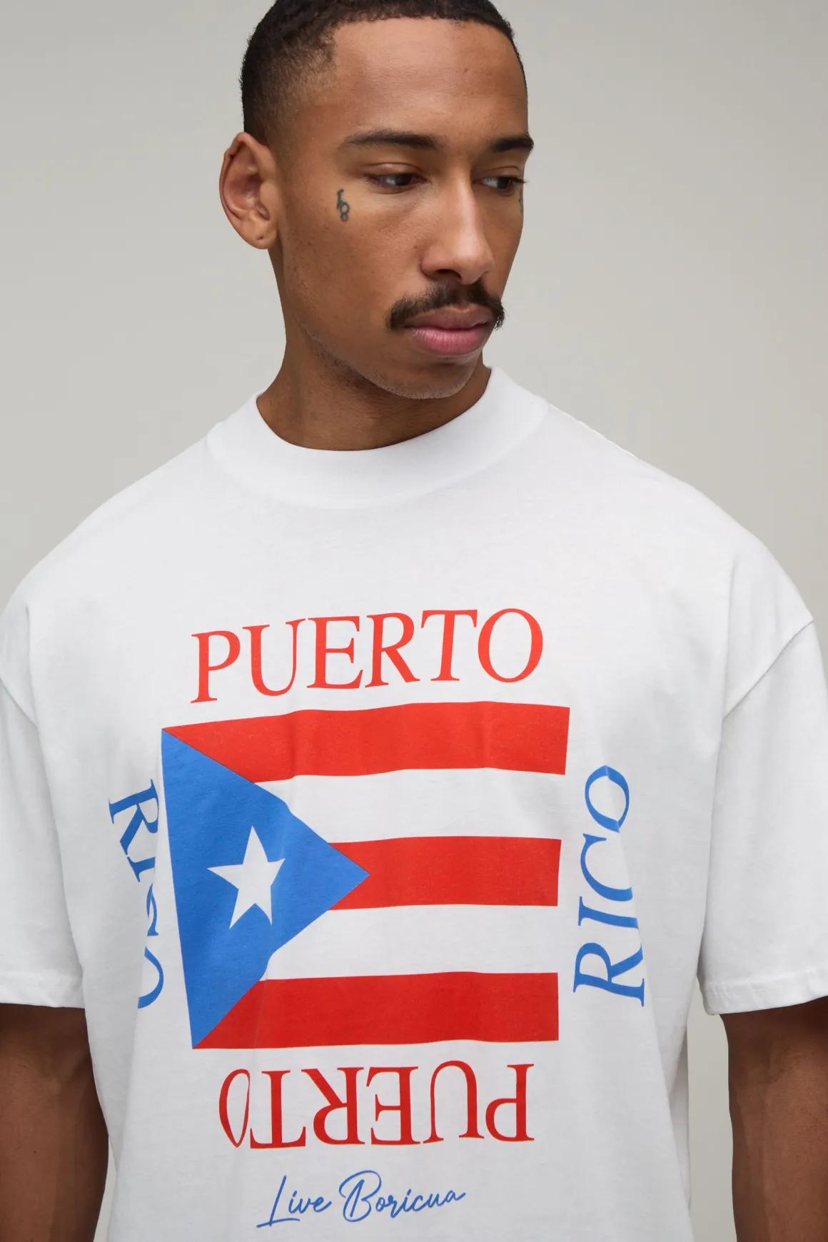 T-shirt Oversize Imprimé Porto Rico
