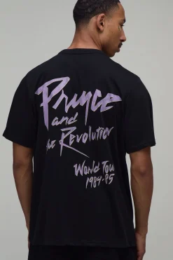 T-shirt Oversize Imprimé Prince Sous Licence