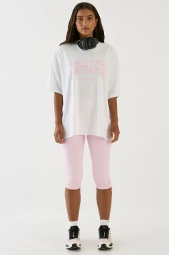 DSGN Studio T-shirt Oversize À Imprimé Rayures Universitaires<Femme Dsgn Studio|Athleisure