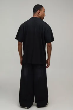 T-shirt Oversize Imprimé Renaissance Effet Spray Délavé