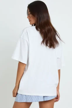T-shirt Oversize Imprimé Santorin