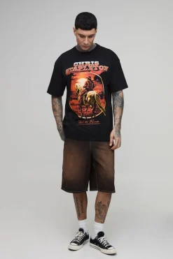 T-shirt Oversize Imprimé Sous Licence Chris Stapleton Coupe Tall