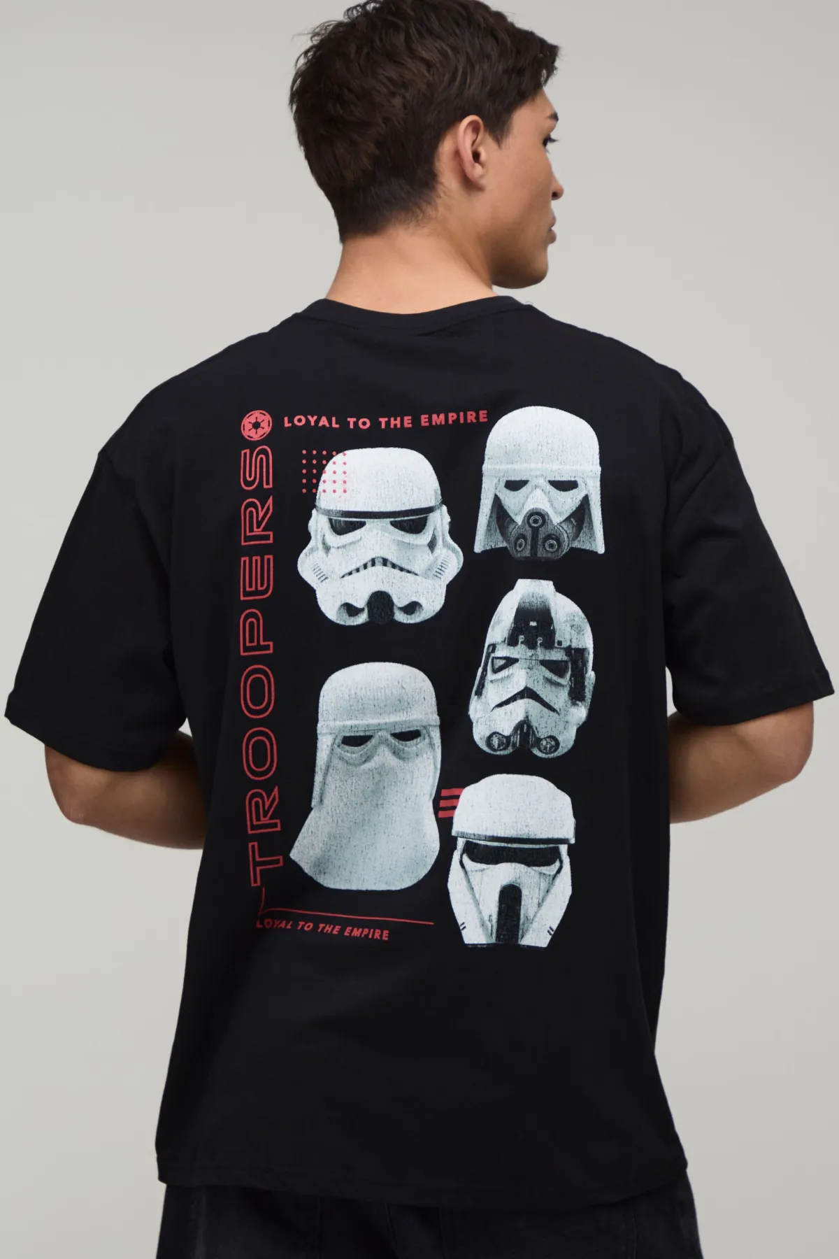 boohooMAN T-shirt Oversize Imprimé Sous Licence Mandalorian Stormtroopers<Homme T-Shirts Impriméstendances|T-Shirts