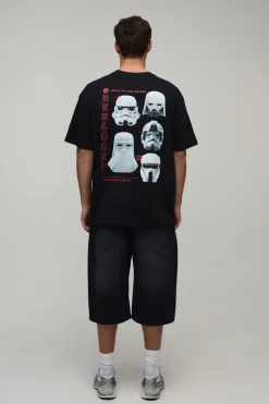 boohooMAN T-shirt Oversize Imprimé Sous Licence Mandalorian Stormtroopers<Homme T-Shirts Impriméstendances|T-Shirts
