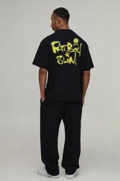 T-shirt Oversize À Imprimé Sous Licence Fat Boy Slim