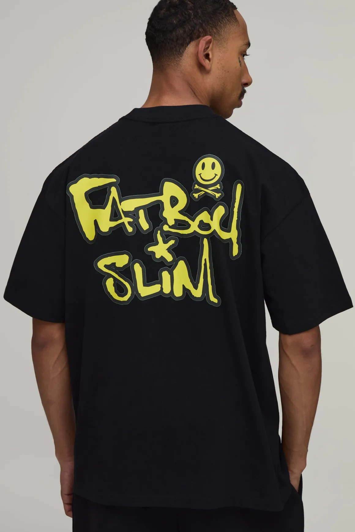 T-shirt Oversize À Imprimé Sous Licence Fat Boy Slim