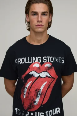 T-shirt Oversize Imprimé Sous Licence The Rolling Stones