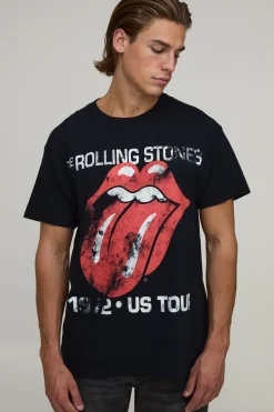 T-shirt Oversize Imprimé Sous Licence The Rolling Stones