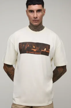 T-shirt Oversize Imprimé Sous Licence My Chemical Romance Tall