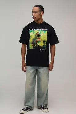 T-shirt Oversize Imprimé Sous Licence My Chemical Romance