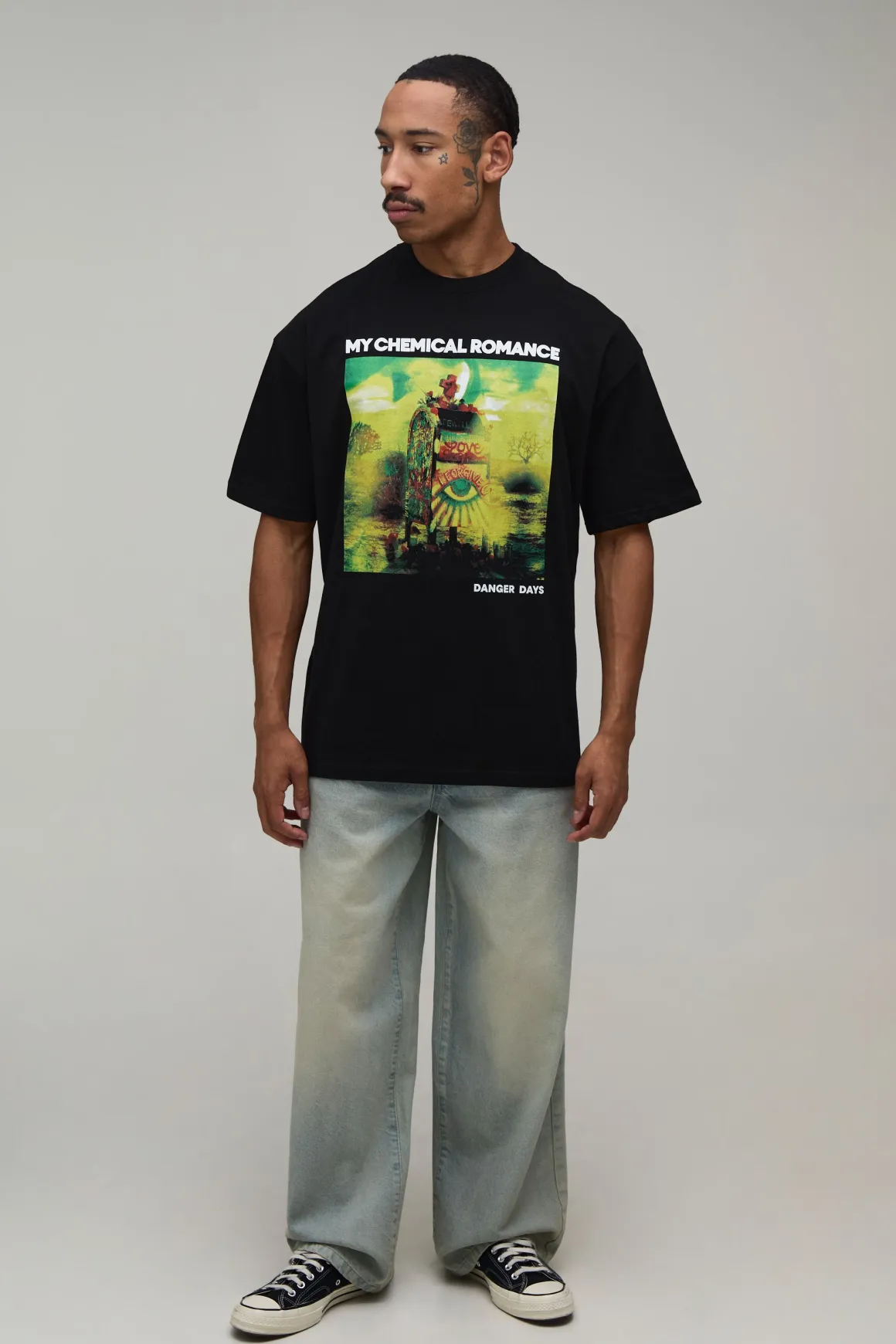T-shirt Oversize Imprimé Sous Licence My Chemical Romance