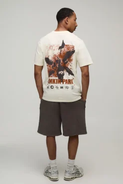 boohooMAN T-shirt Oversize Imprimé Sous Licence Linkin Park<Homme T-Shirts Impriméstendances|T-Shirts