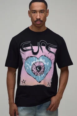 T-shirt Oversize Imprimé Sous Licence The Cure Friday I'm In Love