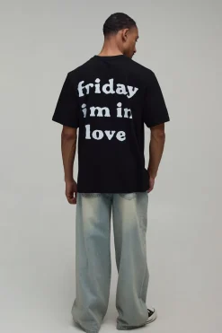 T-shirt Oversize Imprimé Sous Licence The Cure Friday I'm In Love