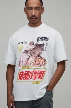 boohooMAN T-shirt Oversize Imprimé Sous Licence Star Wars<Homme T-Shirts Impriméstendances|T-Shirts