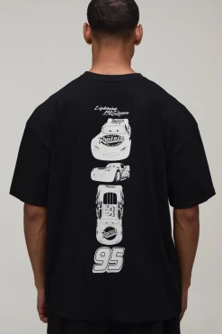 T-shirt Oversize Imprimé Sous Licence Flash Mcqueen