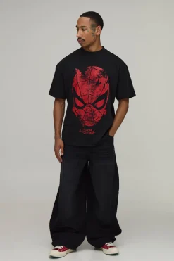 boohooMAN T-shirt Oversize À Imprimé Sous Licence Classique Spiderman<Homme T-Shirts Impriméstendances|T-Shirts