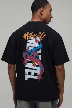 T-shirt Oversize Imprimé Spiderman Sous Licence