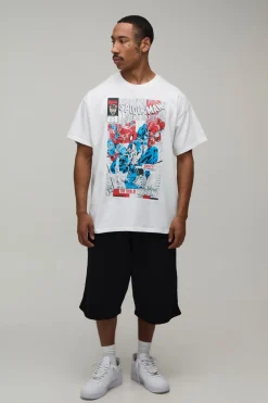 T-shirt Oversize Imprimé Spider-Man Sous Licence