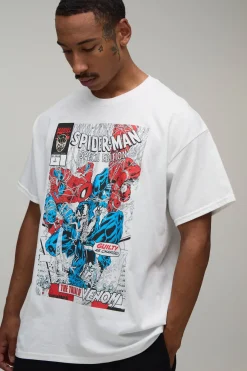 T-shirt Oversize Imprimé Spider-Man Sous Licence
