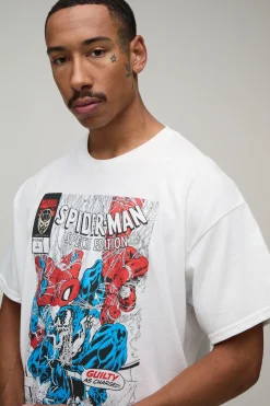 T-shirt Oversize Imprimé Spider-Man Sous Licence