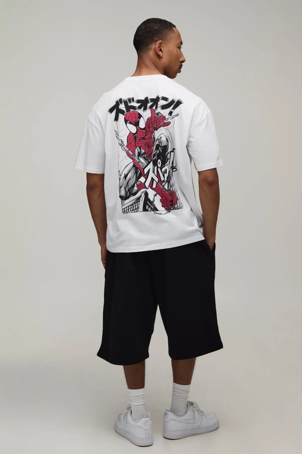 boohooMAN T-shirt Oversize Imprimé Spider-Man Sous Licence<Homme T-Shirts Impriméstendances|T-Shirts