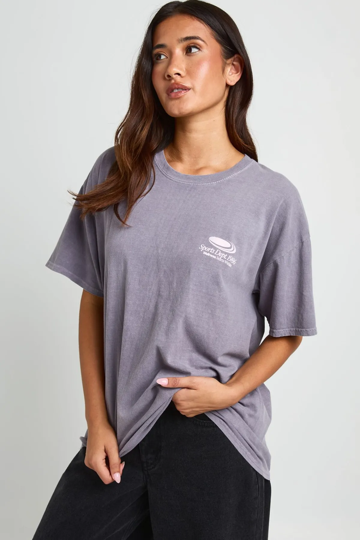 boohoo T-shirt Oversize Imprimé Sports Dept Devant Et Dos<Femme Tops