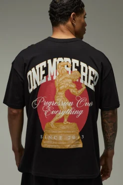 T-shirt Oversize À Imprimé Statue One More Rep