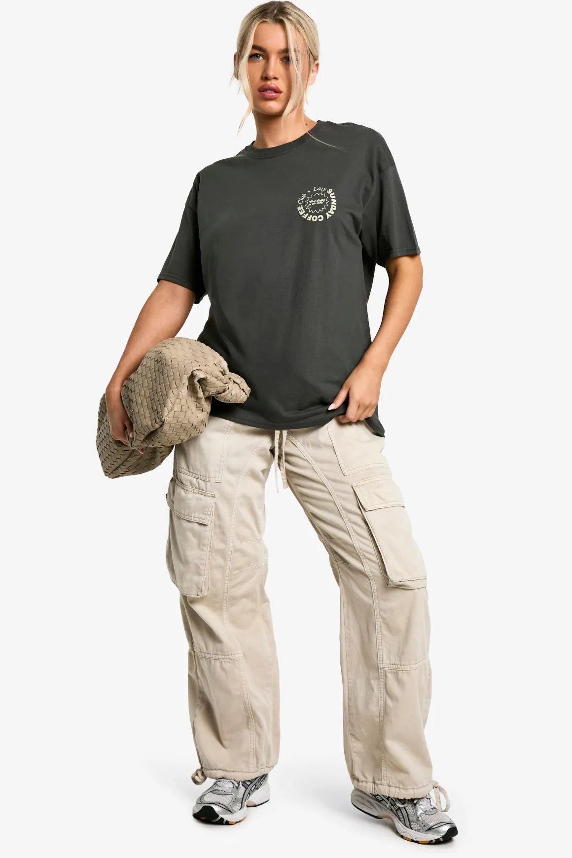 T-shirt Oversize Imprimé Sunday Coffee Club