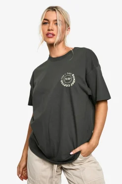 T-shirt Oversize Imprimé Sunday Coffee Club