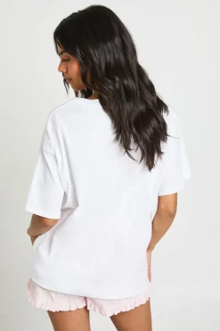 T-shirt Oversize À Imprimé Synthétiqueff Ready Steady Go