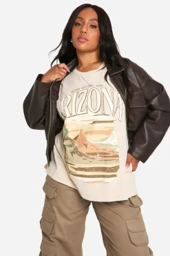 T-shirt oversize lavé Plus Arizona