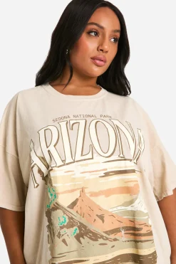 T-shirt oversize lavé Plus Arizona