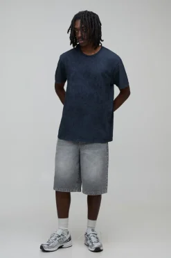 T-shirt Oversize Linkin Park Imprimé Licence Effet Délavé Acide