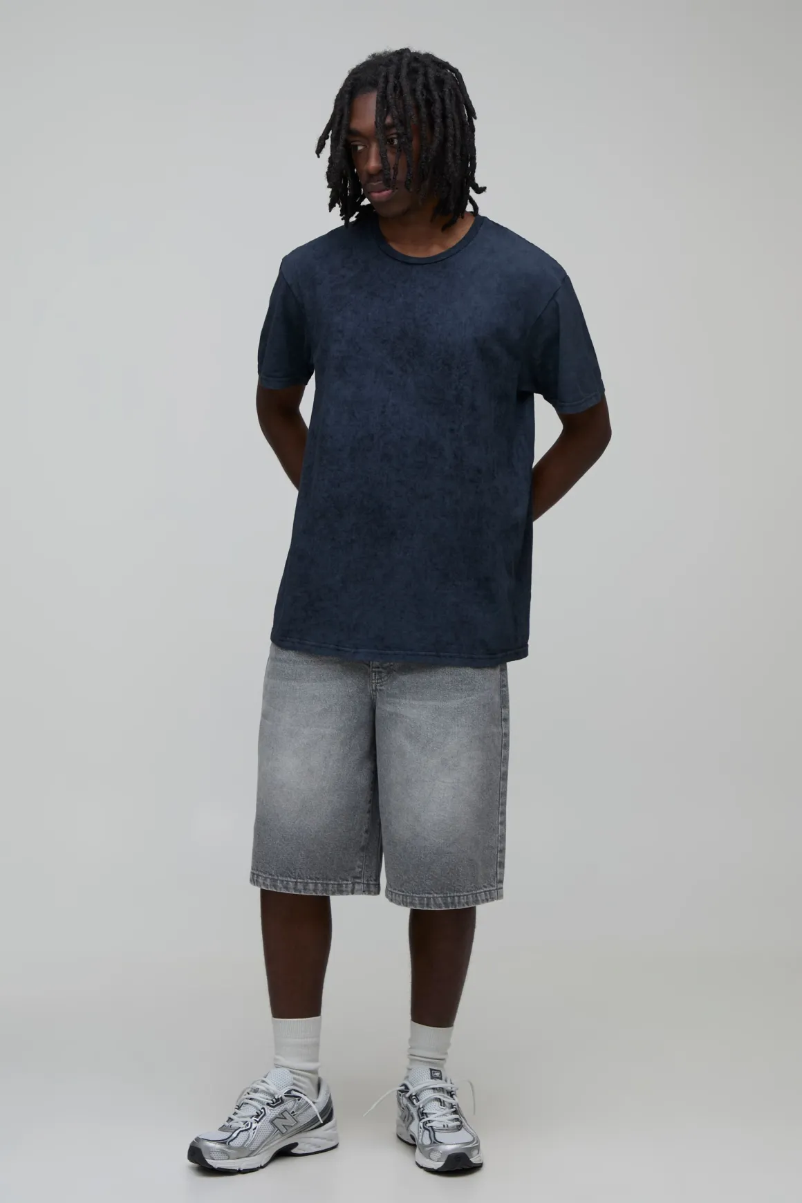 T-shirt Oversize Linkin Park Imprimé Licence Effet Délavé Acide