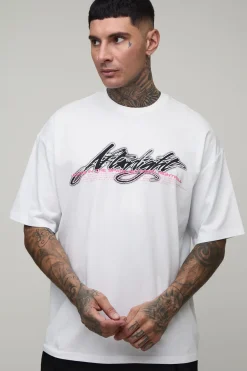 T-shirt Oversize À Manches Courtes Avec Imprimé Tête De Mort Afterlight Tall